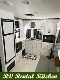 RV Rental Kitchen